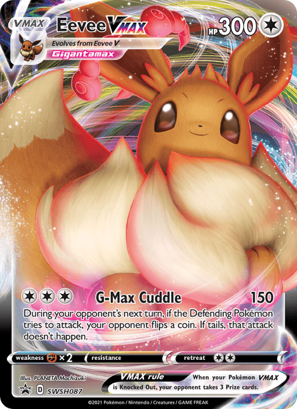 Eevee VMAX from SWSH BLACK STAR PROMOS 2021