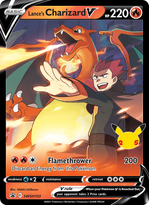 Lance's Charizard V from SWSH BLACK STAR PROMOS 2021