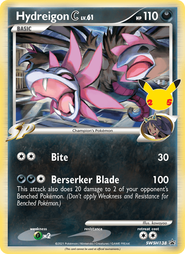 Hydreigon C from SWSH BLACK STAR PROMOS 2019-23