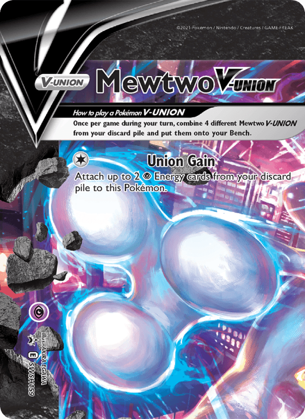 Mewtwo V-Union from SWSH BLACK STAR PROMOS 2019-23