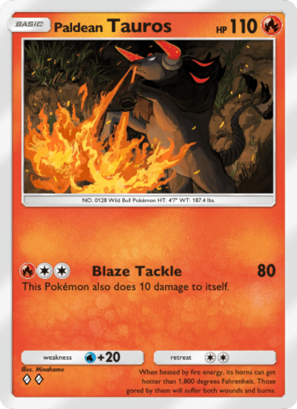 Paldean Tauros from MIRACLE JOURNEY 2025