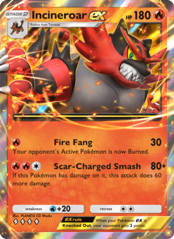 Incineroar EX from CYBER JUDGE 2024