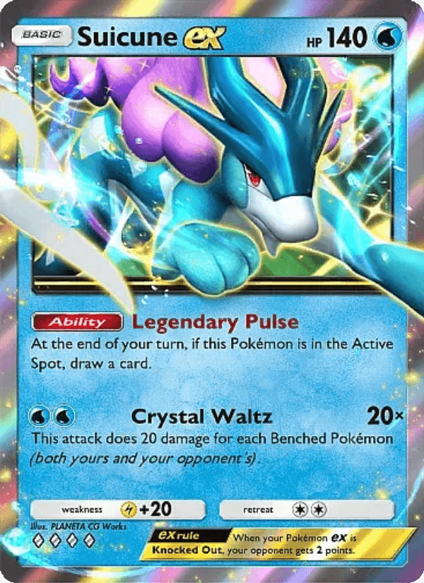 Suicune EX from CLASSIC COLLECTION 2021