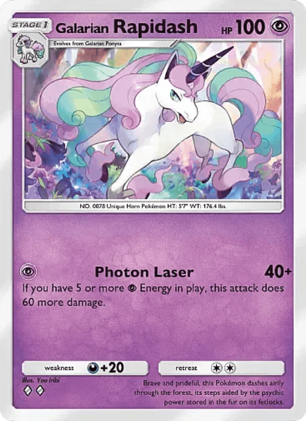 Galarian Rapidash from SHINING FATES 2021