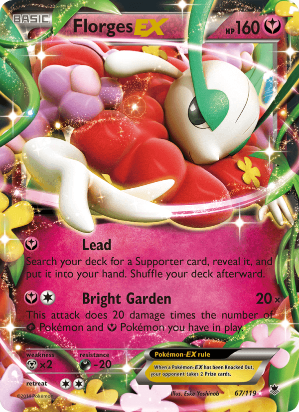 Florges EX from PHANTOM GATE 2014