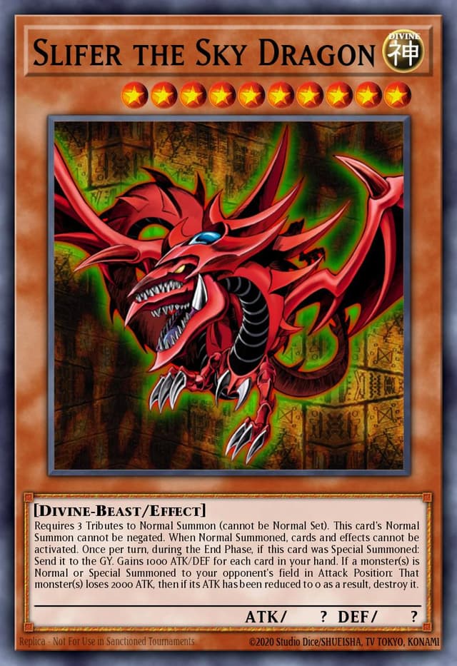 Slifer the Sky Dragon from YU-GI-OH MEGA TINS 2016