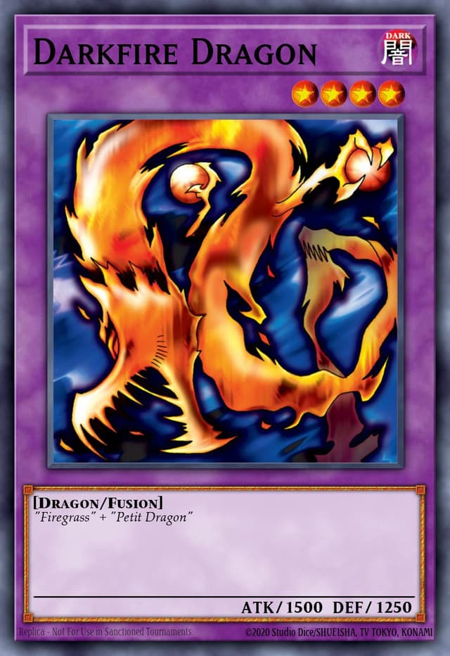 Darkfire Dragon from LEGEND OF BLUE EYES REPRINT 2019