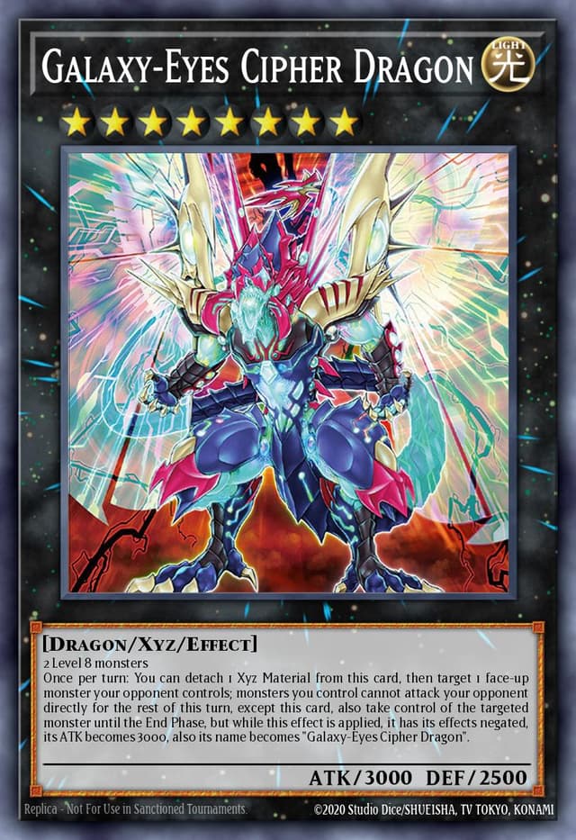 Galaxy-Eyes Cipher Dragon from 25TH ANNIV. TIN: D. MIRRORS 2024