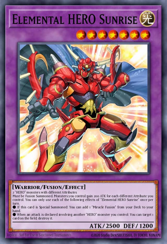 Elemental Hero Sunrise from LEGENDARY DUELISTS: S3 2022