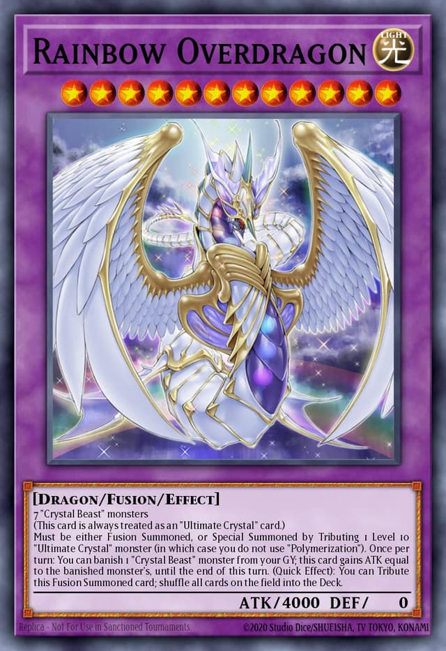 Rainbow Overdragon from STRUCTURE DECK: CRYSTAL BEASTS 2022