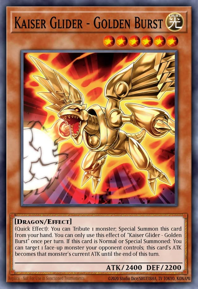 Kaiser Glider Golden Burst from LEGENDARY DUELISTS: S3 2022