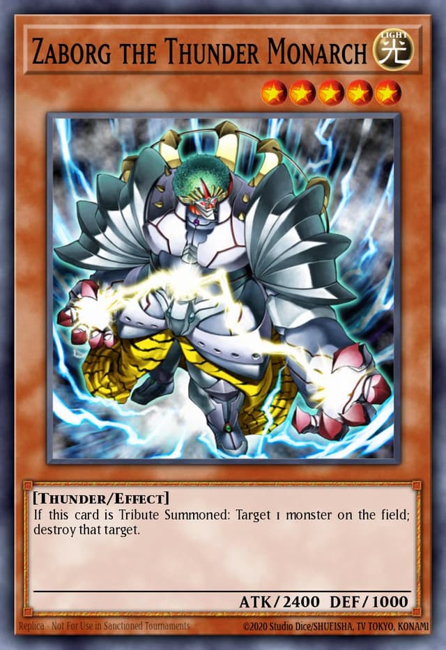 Zaborg the Thunder Monarch from ANCIENT SANCTUARY 2004