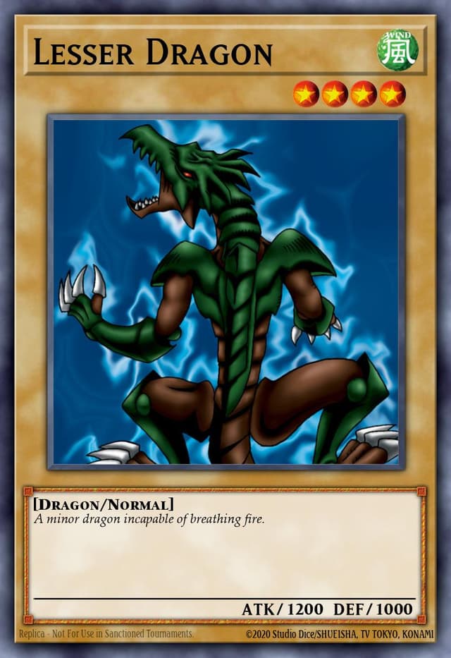 Lesser Dragon from LEGEND OF BLUE EYES REPRINT 2019