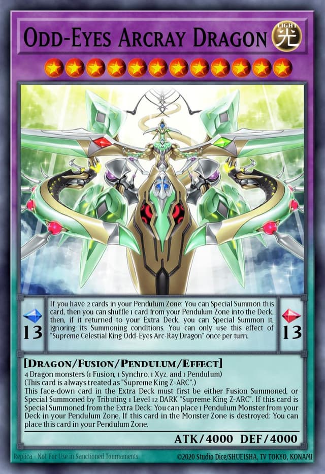 Odd-Eyes Arcray Dragon from AGE OF OVERLORD 2023