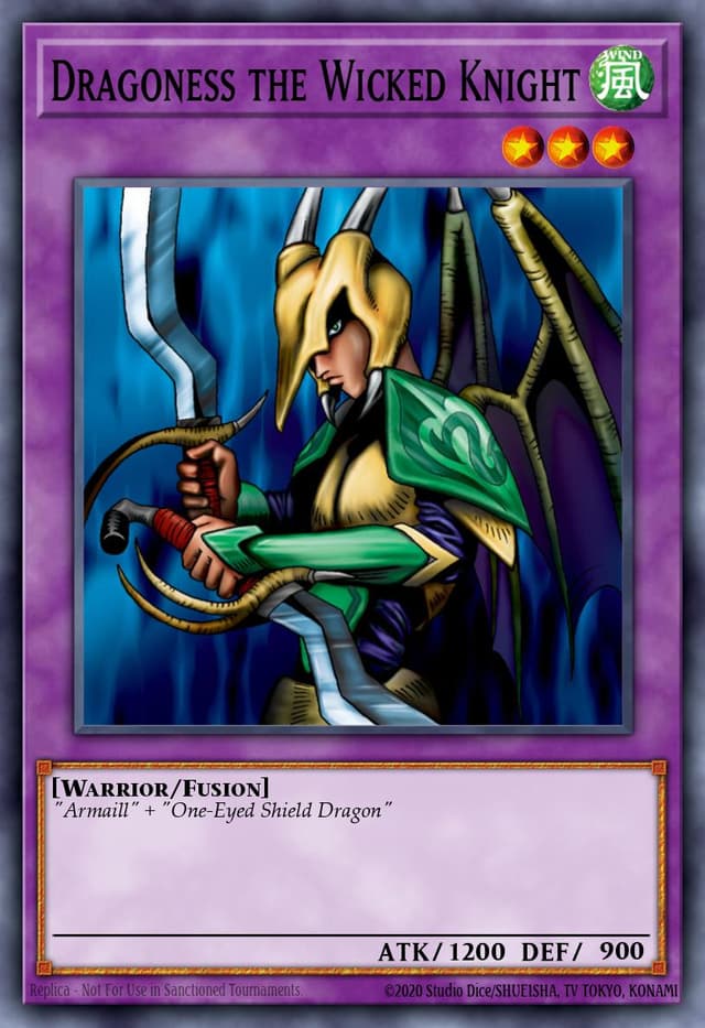 Dragoness the Wicked Knight from LEGEND OF BLUE EYES REPRINT 2019