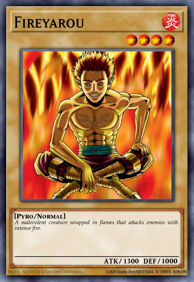 Fireyarou from LEGEND OF BLUE EYES REPRINT 2019