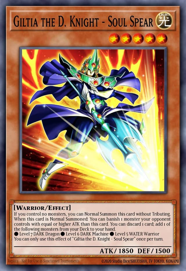 Giltia the D. Knight Soul Spear from LEGENDARY DUELISTS: S3 2022