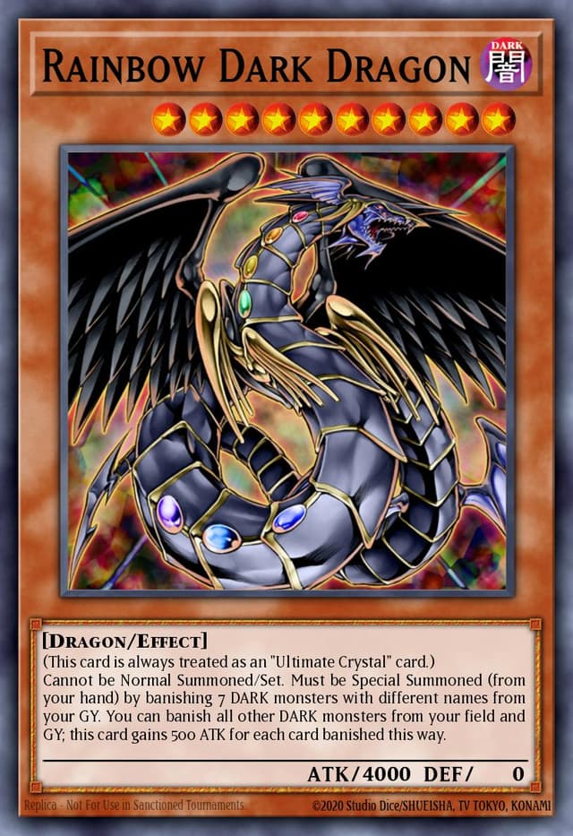 Rainbow Dark Dragon from STRUCTURE DECK: CRYSTAL BEASTS 2022