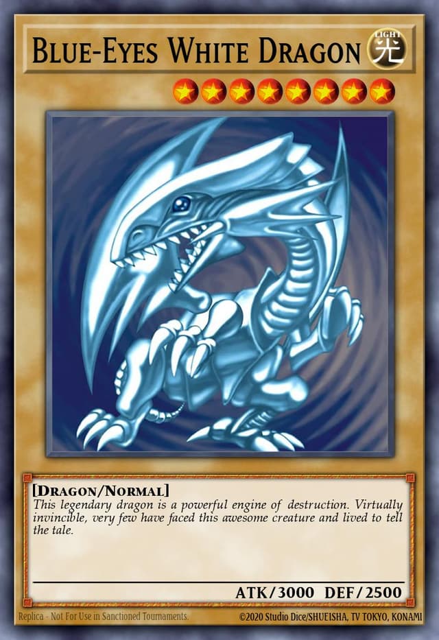 Blue-Eyes White Dragon from LEGENDARY DUELISTS: S2 2021 - Legacy graded card 00023830 by RKT Grading