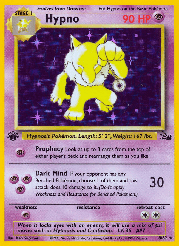 HYPNO from BLASTOISE & SUICUNE EX DECK 2023 - Legacy graded card 00011998 by RKT Grading