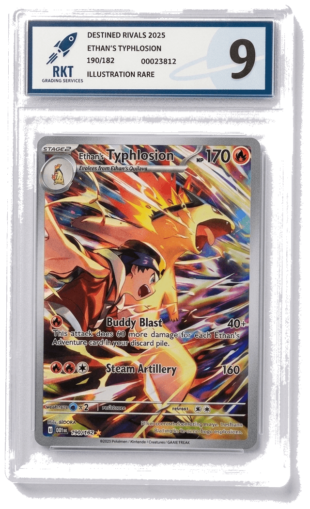 Ethan's Typhlosion illustration rare graded 9