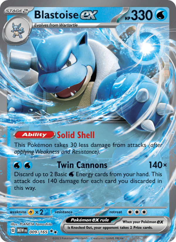 BLASTOISE EX from SCARLET & VIOLET-151 2023