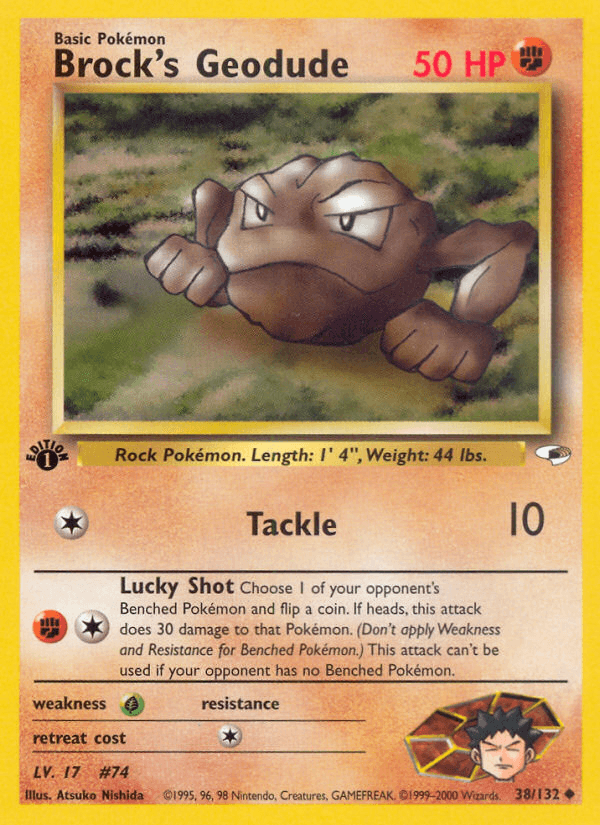 BROCK'S GEODUDE from GYM CHALLENGE 2000