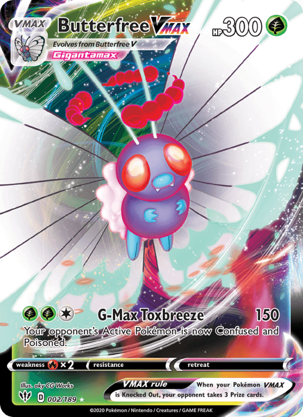BUTTERFREE VMAX from DARKNESS ABLAZE 2020