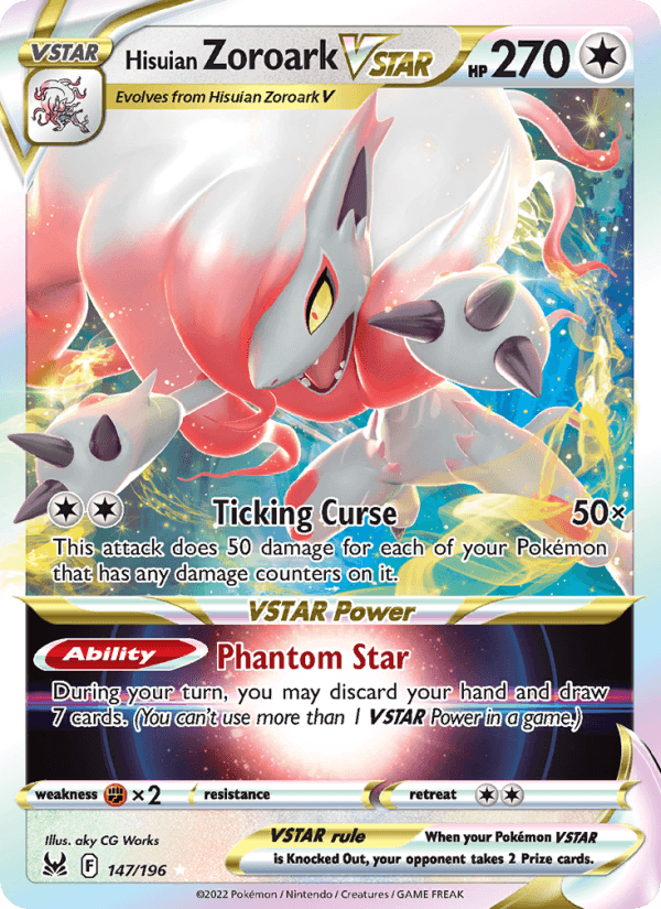 HISUIAN ZOROARK VSTAR from DARK PHANTASMA 2022