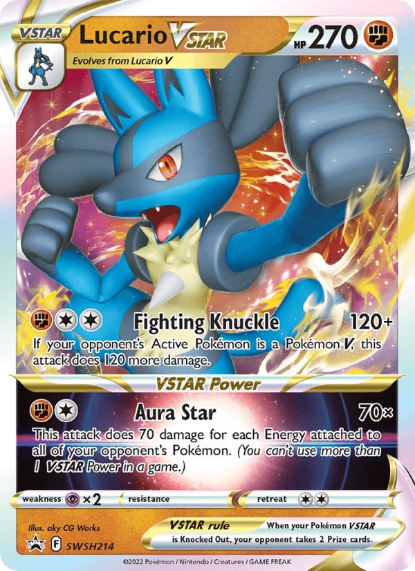 LUCARIO VSTAR from SVP BLACK STAR PROMOS 2023