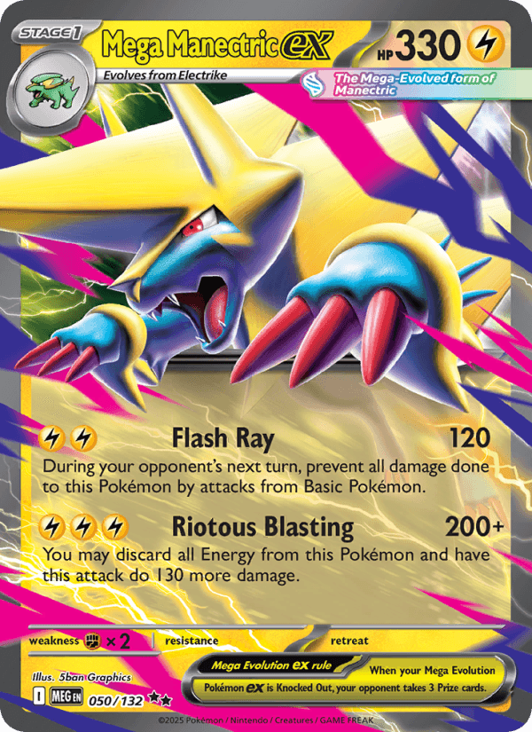 MEGA MANECTRIC EX from MEGA EVOLUTION 2025