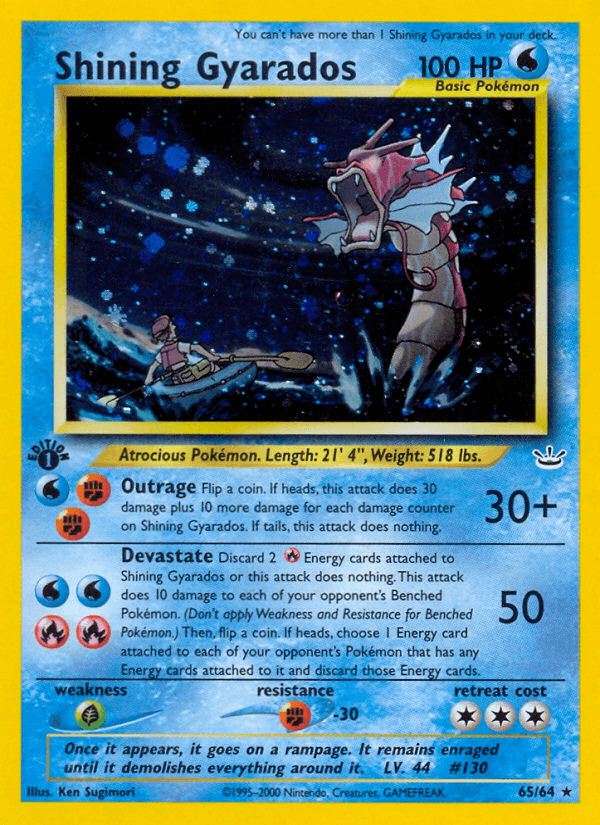 SHINING GYARADOS from NEO REVELATION 2001