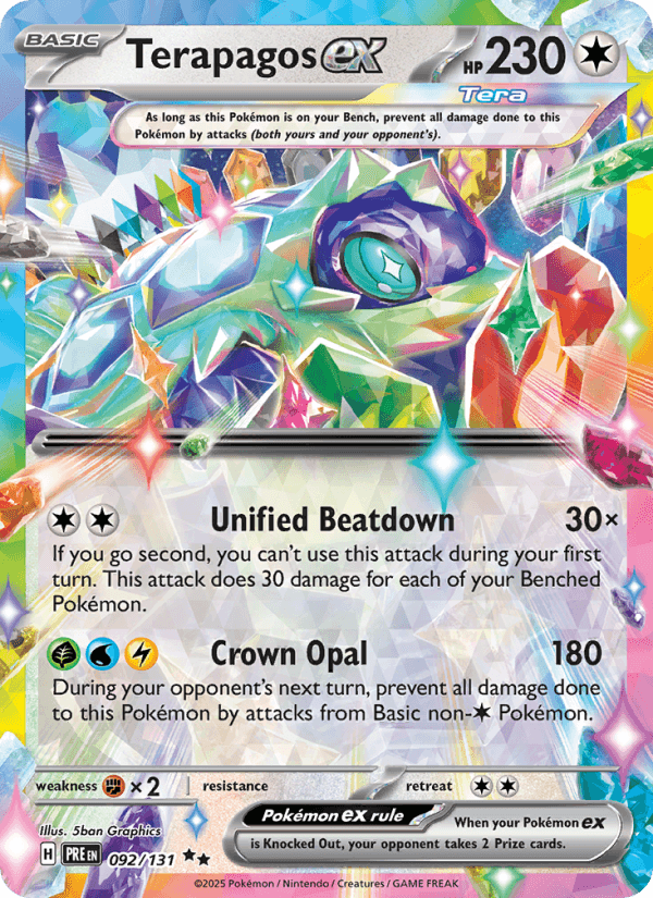 TERAPAGOS EX from PRISMATIC EVOLUTIONS 2025