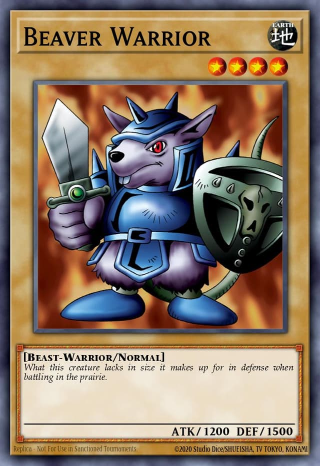 BEAVER WARRIOR from LEGEND OF BLUE EYES REPRINT 2019