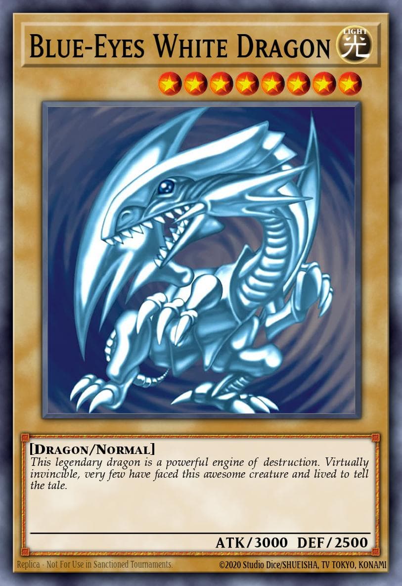BLUE-EYES WHITE DRAGON