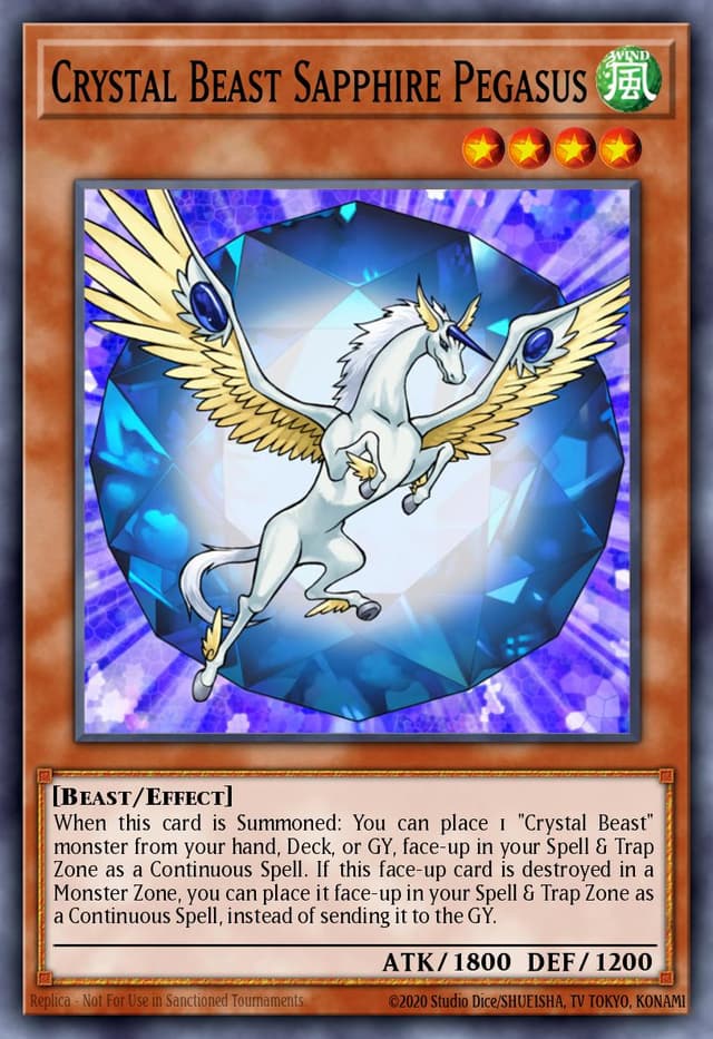 CRYSTAL BEAST SAPPHIRE PEGASUS from SPEED DUEL GX: D. ACADEMY 2021