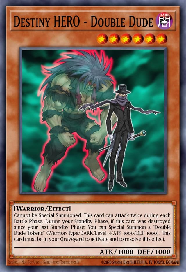 DESTINY HERO - DOUBLE DUDE from POWER OF THE DUELIST 2006