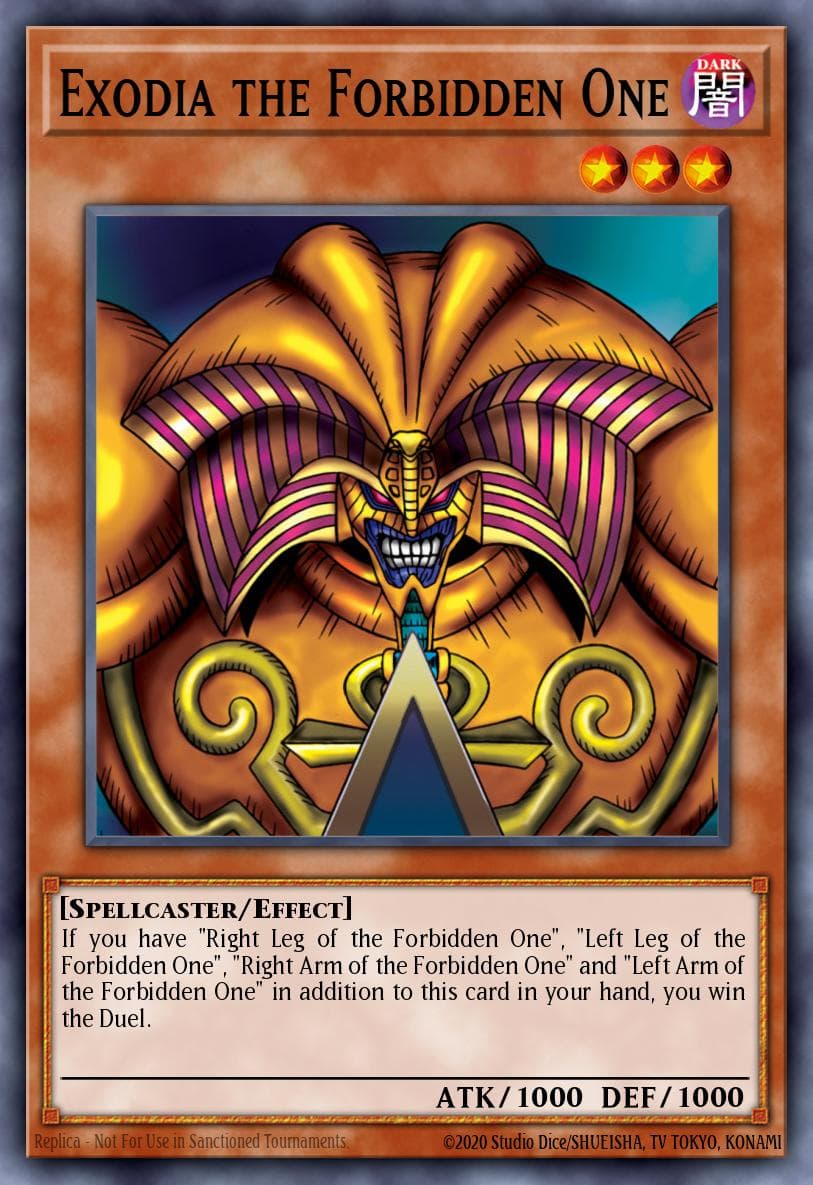 EXODIA THE FORBIDDEN ONE