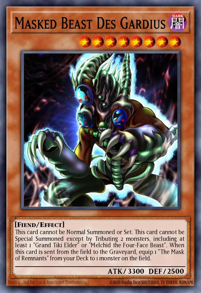 MASKED BEAST DES GARDIUS from SPEED DUEL: BATTLE CITY BOX 2020
