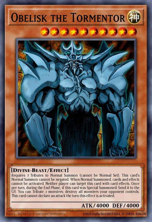OBELISK THE TORMENTOR from YU-GI-OH! D.S.O.D MOVIE PACK 2020