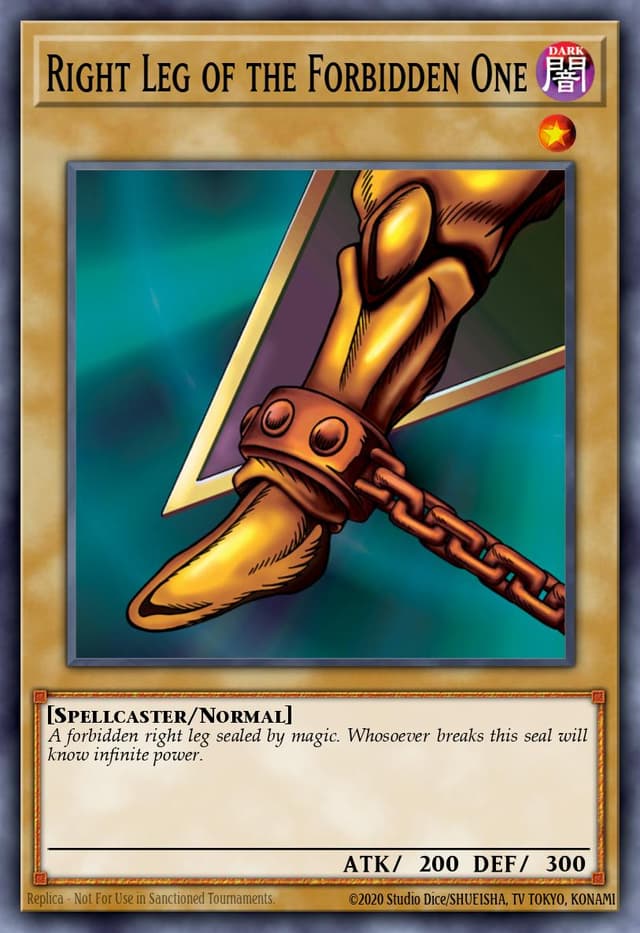 RIGHT LEG OF THE FORBIDDEN ONE from LEGEND OF BLUE EYES REPRINT 2019
