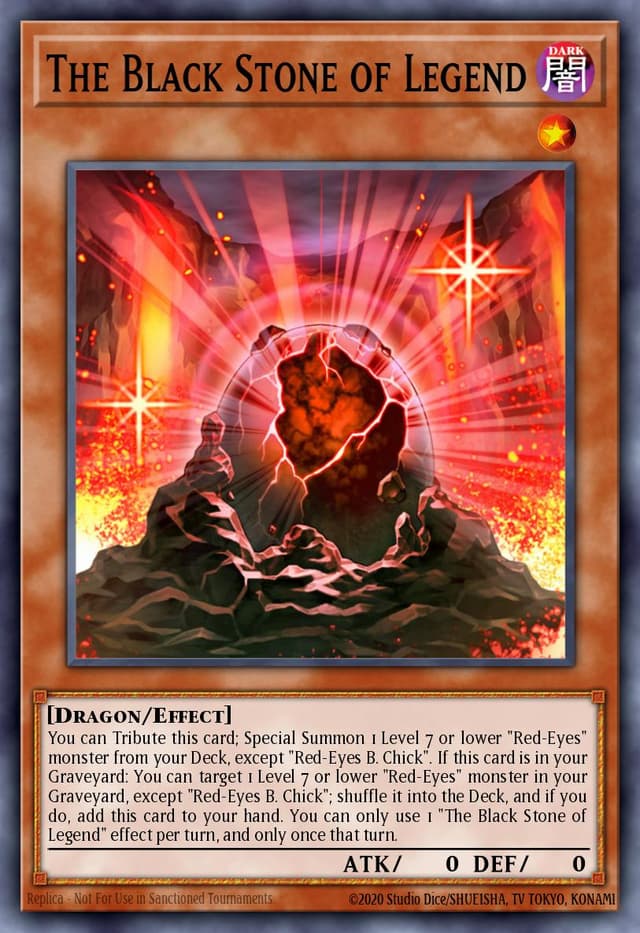 THE BLACK STONE OF LEGEND from YUGI'S LEGENDARY DECKS II 2020