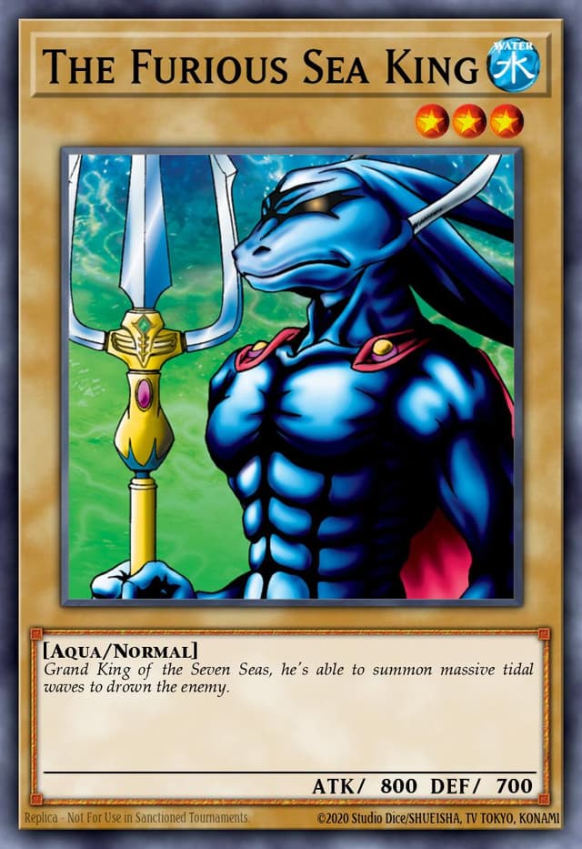 THE FURIOUS SEA KING from LEGEND OF BLUE EYES REPRINT 2019