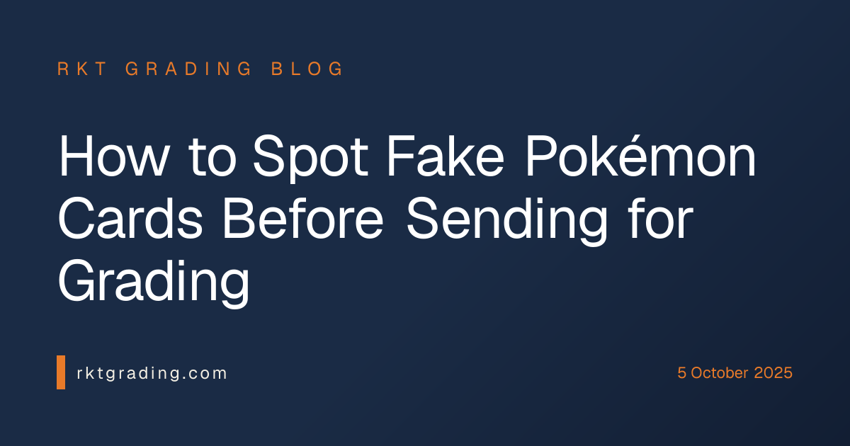 How to Spot Fake Pokémon Cards Before Sending for Grading | RKT Grading ...