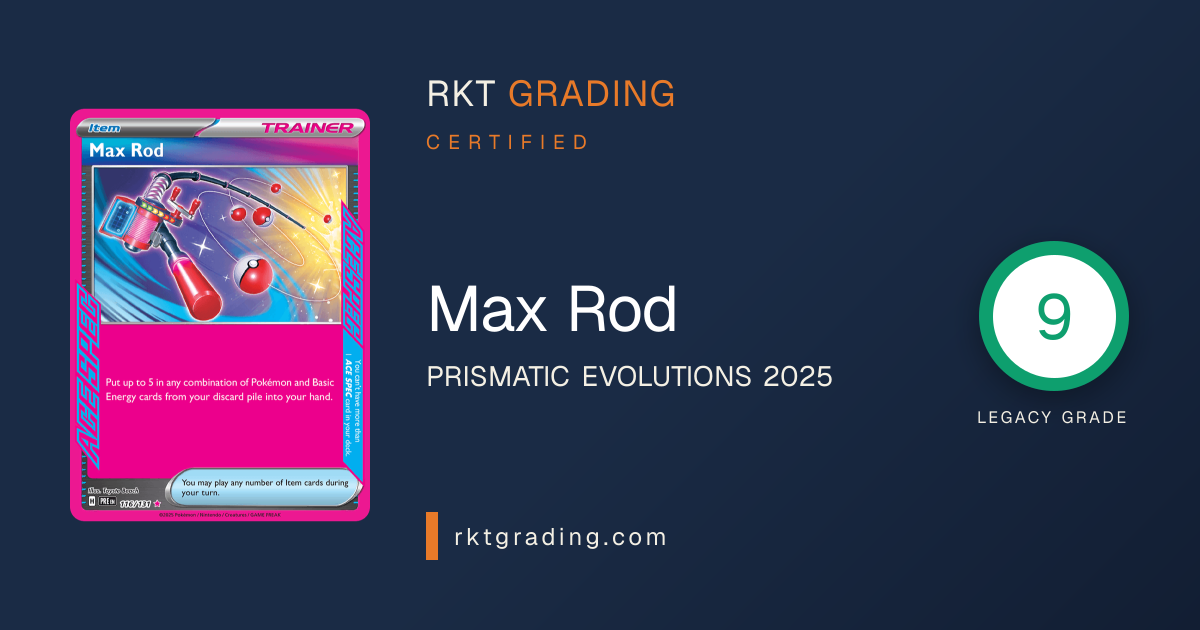 Max Rod - 00019070 | Legacy Graded Card | RKT Grading
